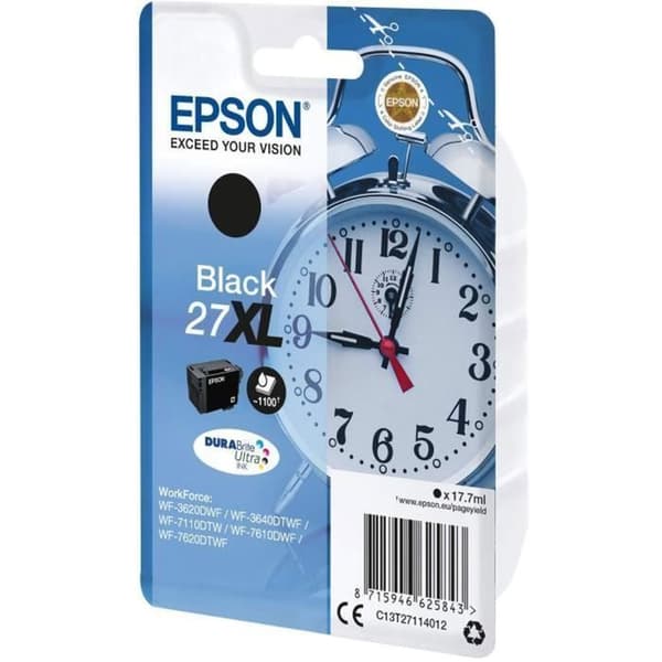 EPSON 27 XL svart bläckpatron - Väckarklocka - Hög kapacitet 17,7 ml