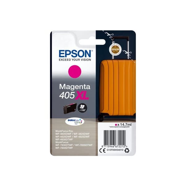 EPSON Singlepack Magenta 405XL DURABrite Singlepack Magenta 405XL DURABrite Ultra Ink
