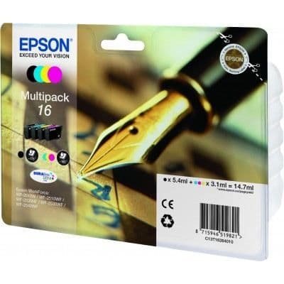 EPSON-kompatibel generisk bläckpatron - C 13 T 1626 - Svart/Cyan/Magenta/Gul
