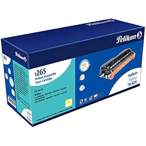 Tonerpatron - PELIKAN - 4285744 - Kompatibel med Brother - Gul - 1800 ark