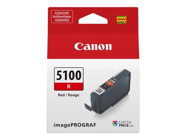 Canon PFI-5100 R - 14.4 ml - rød - original - hengeboks - blekkbeholder - for imagePROGRAF PRO-310