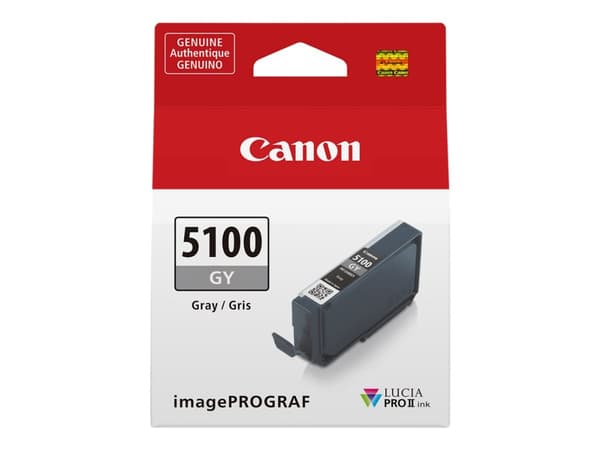 Canon PFI-5100 GY - 14.4 ml - grå - original - hengeboks - blekkbeholder - for imagePROGRAF PRO-310