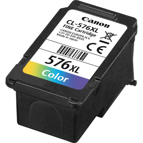 Alkunperäinen mustepatruuna Canon CL-576XL Musta Cyanin sininen/Magentan punainen/Keltainen