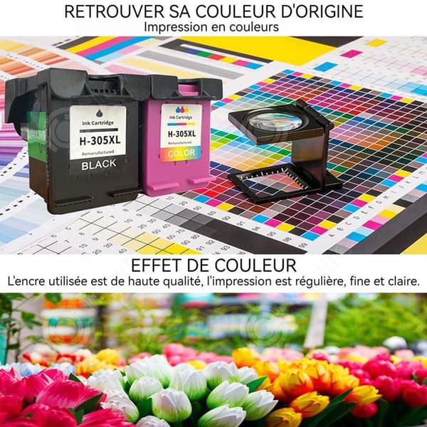 Byte av INN 304 färgbläckpatron för cyan magenta gul med hög kapacitet, kompatibel med flera skrivarmodeller