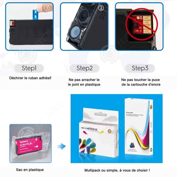 INN bläckpatroner 953XL 957 lämplig för 8718 8720 8725 8728 8730 8740 skrivarpatroner multipack patronskrivare