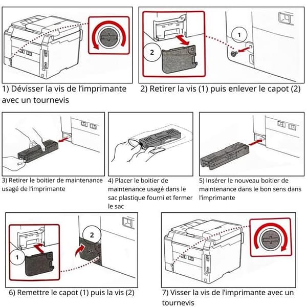 Underhållsbehållare - Canon - MC-G01 4628C001 - Paket med 2 - Kompatibel med Maxify GX - Svart