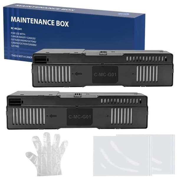 Underhållsbehållare - Canon - MC-G01 4628C001 - Paket med 2 - Kompatibel med Maxify GX - Svart