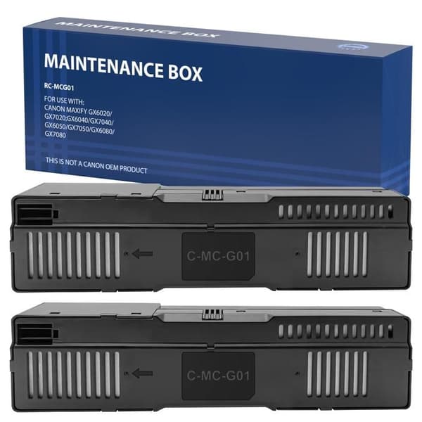 Underhållsbehållare - Canon - MC-G01 4628C001 - Paket med 2 - Kompatibel med Maxify GX - Svart