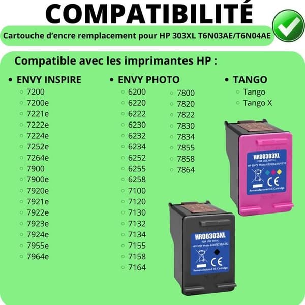 Bläckpatron - HP - 303XL - Svart - Flerfärgad - Paket med 2