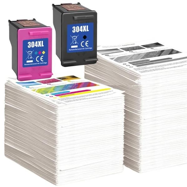 Bläckpatron - HP - 304XL - Svart - Flerfärgad - Kompatibel med DeskJet/Envy
