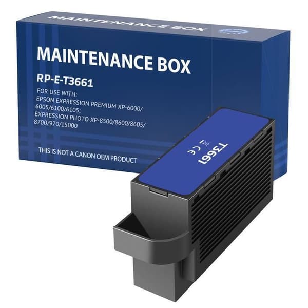 Underhållsbläckpatron - Epson - T3661 - Svart - Kompatibel med Expression Premium och Photo - 1 enhet