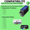 Miniatyrbild 2 av 6: Underhålls patroner - Epson - T3661 - Förpackning med 2 - Kompatibel med XP-6000/XP-8500 - Svart