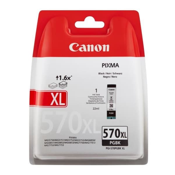 CANON PGI-570 XL bläckpatron med stor kapacitet svart (PGI570XL)