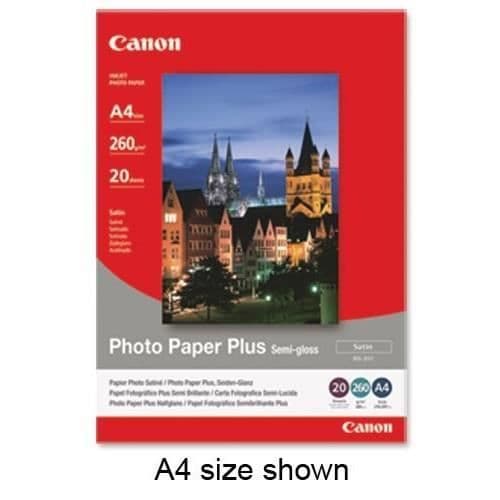 Halvblankt bläckstrålefotopapper 260g/m2 - CANON - SG-201 - Paket med 50 ark