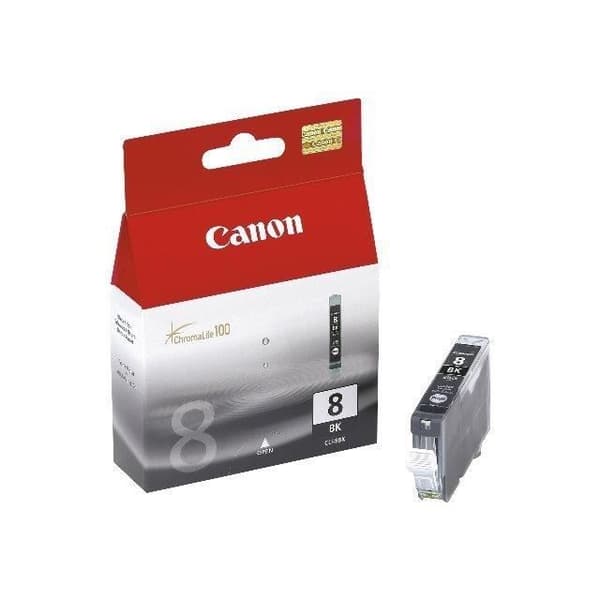 Canon CLI-8Bk Svart bläckpatron för PIXMA - bläckstråleskrivare - Canon ChromaLife100 - Paket med 1