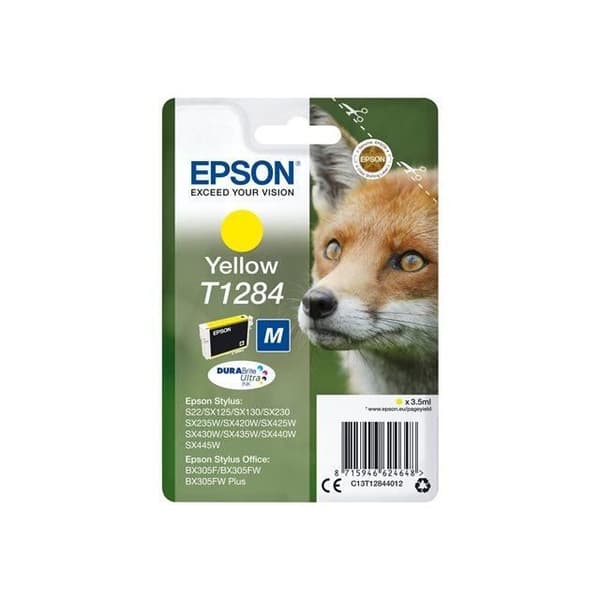 EPSON Cartridge T1284 - Räv - Gul