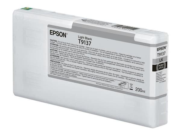 Epson UltraChrome HDR T9137 bläckpatron - Ljussvart - Bläckstråle