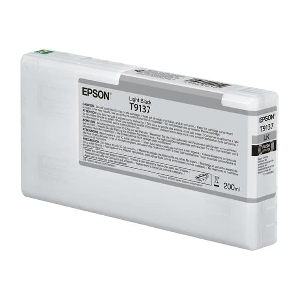Epson UltraChrome HDR T9137 bläckpatron - Ljussvart - Bläckstråle