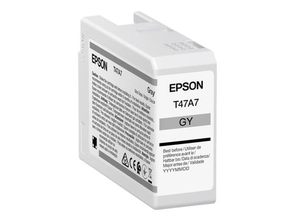 Bläckpatron - Epson - T47A7 - UltraChrome Pro - 50 ml - Grå
