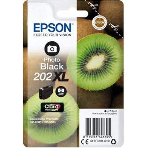 Bläckpatron - EPSON - 202XL - Svart - Claria Premium - Paket om 1