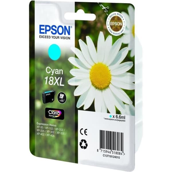 EPSON T1812 XL Cyan - Daisy Ink Cartridge (C13T18124012)