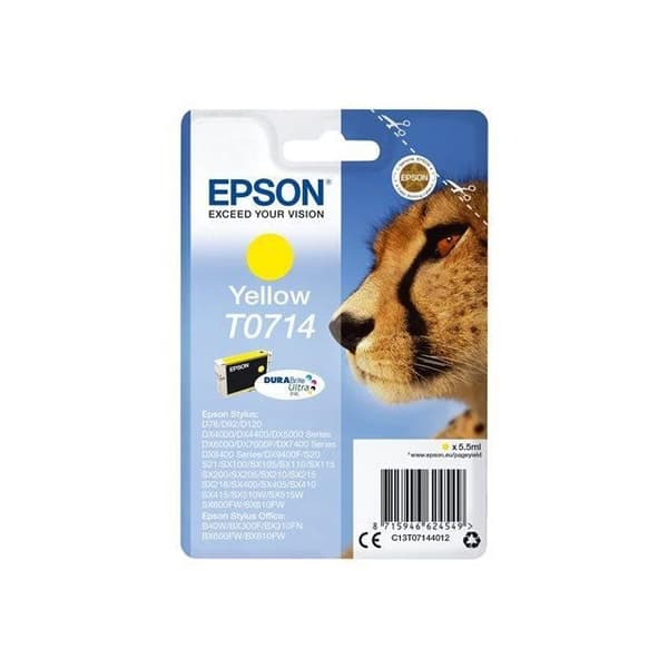 EPSON Cartridge T0714 - Cheetah - Gul