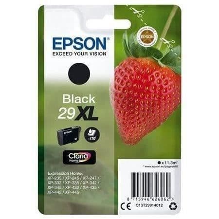 EPSON T2991 XL svart - Strawberry bläckpatron (C13T29914012)