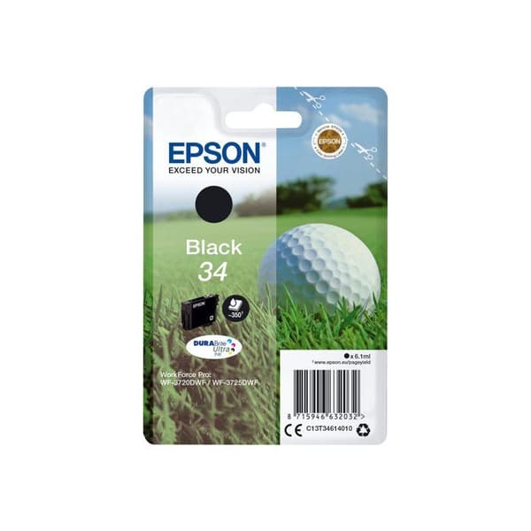 EPSON Original bläckpatron 34 - 6,1 ml - Svart