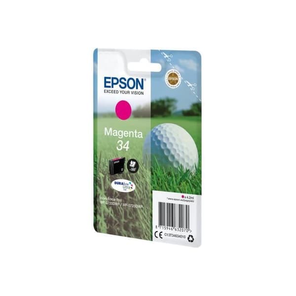 Original Epson 34 bläckpatron - Magenta - 4,2 ml - för WorkForce Pro WF-3720, WF-3720DWF, WF-3725DWF
