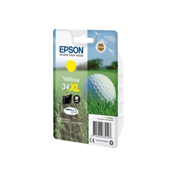 Original Epson WorkForce Pro WF-3720 bläckpatron - 34XL - Gul - Upp till 950 sidor