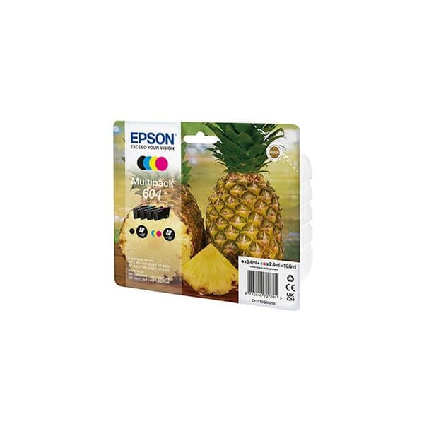 Bläckpatron - Epson - PACK 604 - Flerfärgad - 4 FÄRGER - Standard avkastning