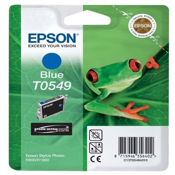 EPSON Pack of 1 Cartridge T0549 - Blå - Standard 13ml