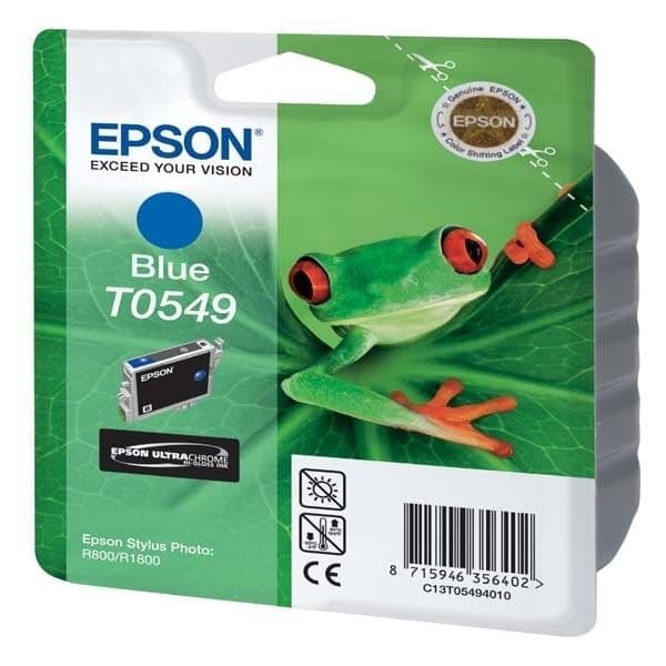 EPSON Pack of 1 Cartridge T0549 - Blå - Standard 13ml