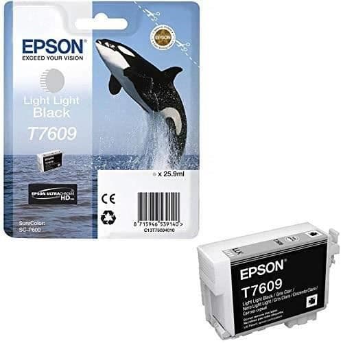 EPSON bläckpatron T7609 ljussvart - Orca (C13T76094010)