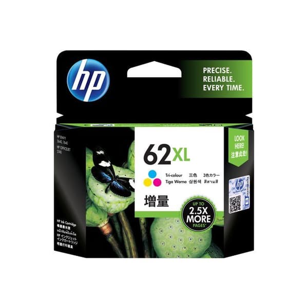 HP 62XL bläckpatron - Tricolor - Hög kapacitet - för HP Envy och OfficeJet