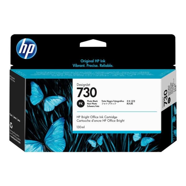 HP 730 bläckpatron - fotosvart