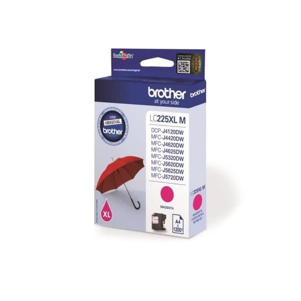 Brother LC225XLM Magenta bläckpatron