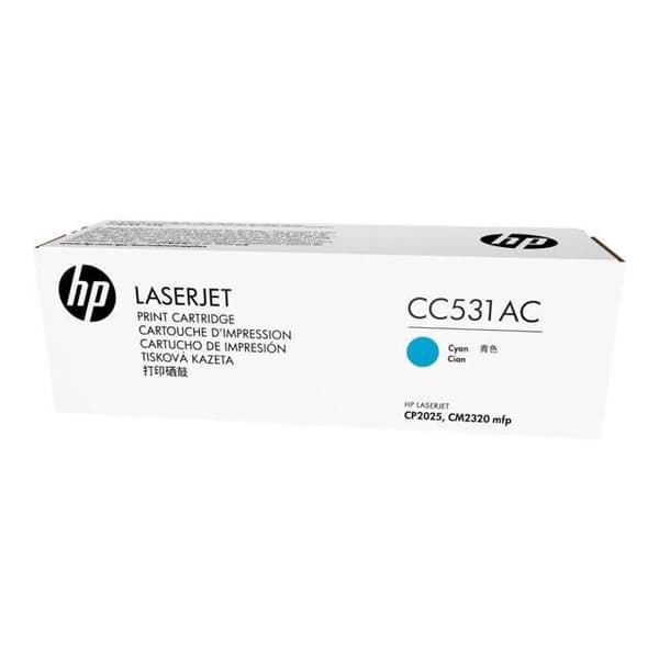 HP 304A CC531A cyan tonerkassett för Color LaserJet CM2320 och CP2025