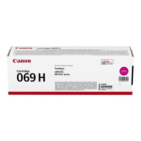 Canon 069 H Magenta Toner - Kapacitet 5 500 sidor