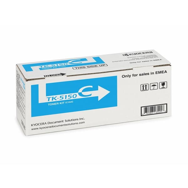Alkuperäinen mustepatruuna Kyocera TK-5150C Musta Syaani