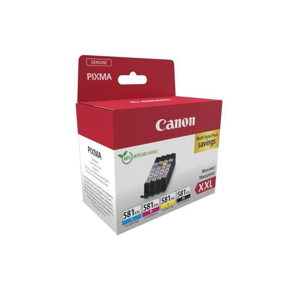 Bläckpatron - CANON - Ink/CLI-581XXL - Bläckstråle - Flerfärgad - 4-pack