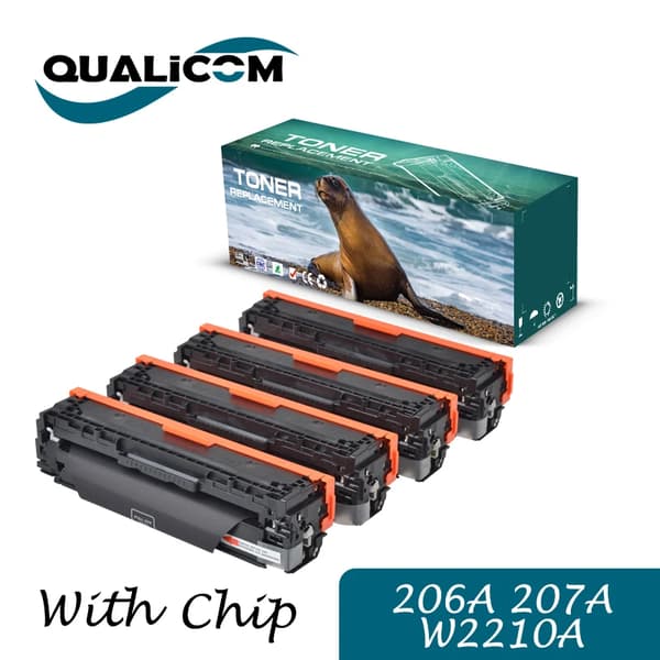 Qualicom Tonerpatron, Kompatibel med HP, Sideudbytte 1350 BK, 1250 CMY,207A 1sæt