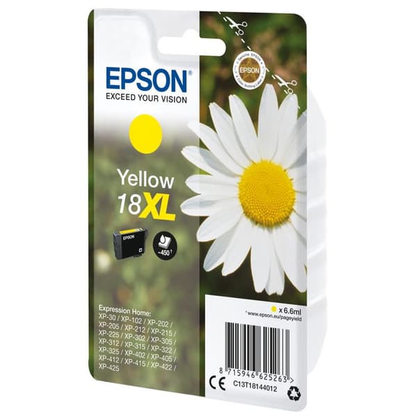 EPSON Original bläckpatron 18XL - 6,6 ml - XL - Gul