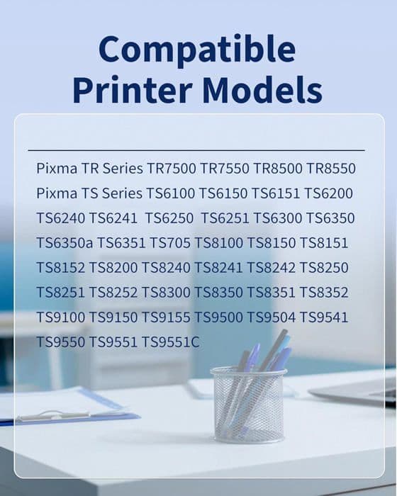 Tr7550 Ts705 Ts705A Ts6350 Ts6350A Ts6351 Ts6351A Ts6250 Ts6150 Ts6151 Kartusch 580 581 Xxl Kompatibel för Canon Pgi-580 Cli-581