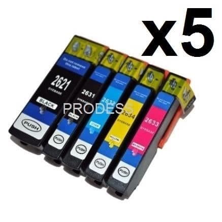 Kompatibla bläckpatroner Epson T2636 26XL - 5-pack - Flera färger