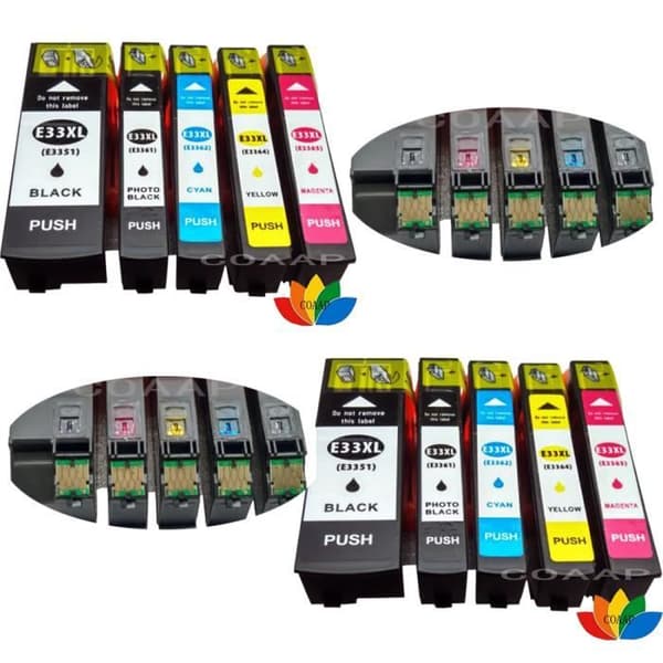 10-pack kompatibel EPSON 33XL T3351 T3361 T3362 T3363 T3364 bläckpatron för EPSON XP-530 XP-630 XP-635 XP-830 XP-540 XP-640