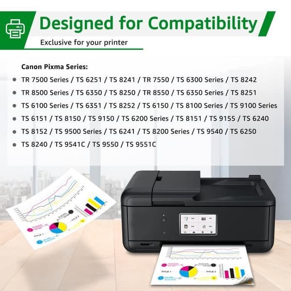Tonerpatroner - GREENSKY - PGI-580 XXL CLI-581 XXL - Kompatibel med Canon - Paket med 30 - Flera färger