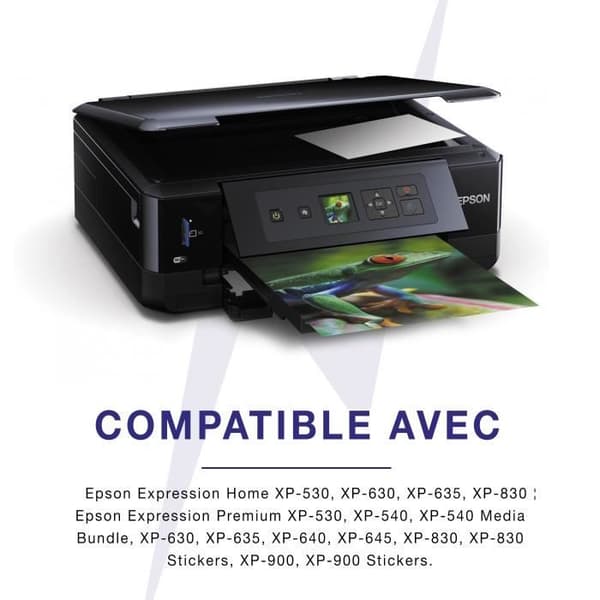 TONERMEDIA - x10 kompatibla Epson 33XL patroner Expression Premium XP-640 XP-530 XP-510 XP-645 XP-540 XP-900 XP-630 XP-635 XP-830