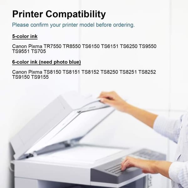 Kompatibla PGI-580 CLI-581 XXL bläckpatroner för Canon PIXMA TS6150 TS6151 TR8550 TS8150 TS8151 TS9150