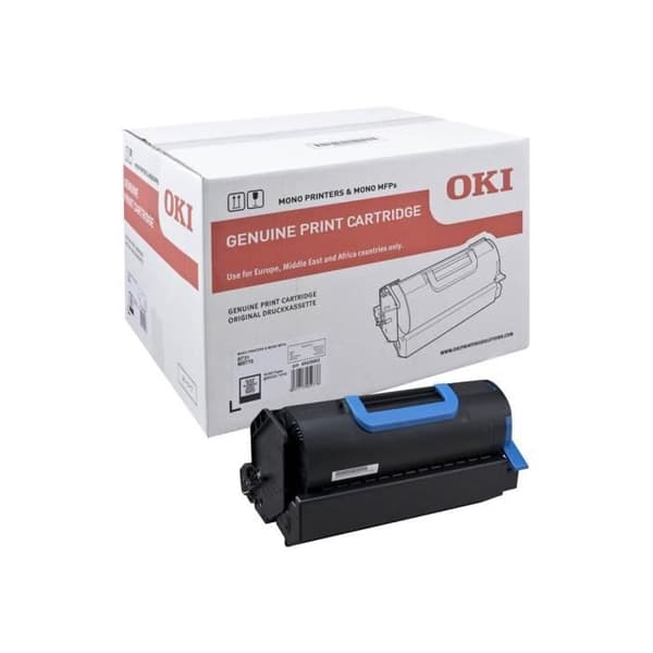 Original OKI Black tonerkassett för B731dnw; MB770dfnfax, 770dn, 770dnfax